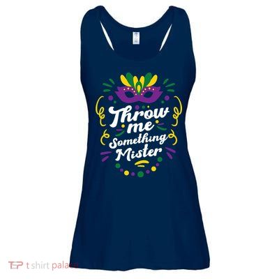 Mardi Gras Parade Outfit For Women Throw Me Something Mister Ladies Essential Flowy Tank