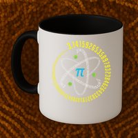  Math Geek Pi Day - Hey Teacher! Atom Pi Math Science STEM Gift 3.14 Pi Day Coffee Mug