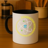  Math Geek Pi Day - Hey Teacher! Atom Pi Math Science STEM Gift 3.14 Pi Day Coffee Mug