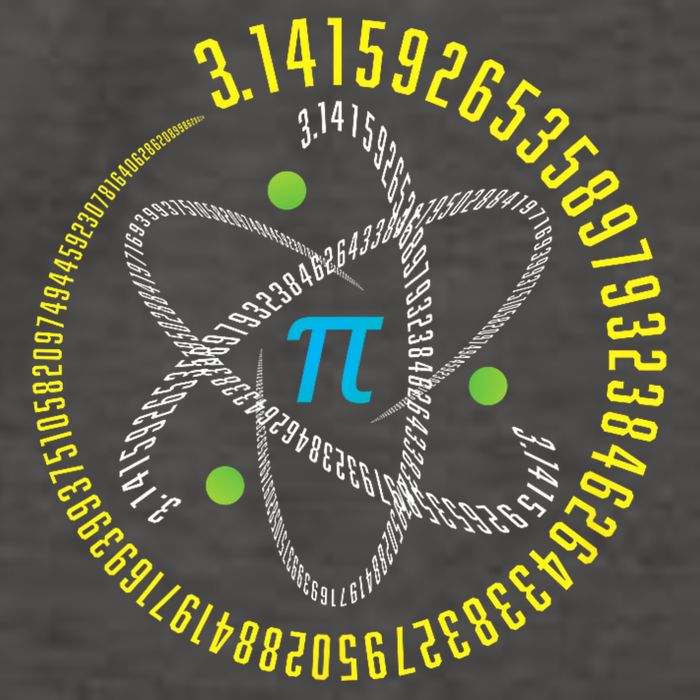  Math Geek Pi Day - Hey Teacher! Atom Pi Math Science STEM Gift 3.14 Pi Day Vector Backpack