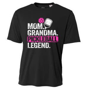 Mom Grandma Pickleball Legend Player Funny Pickle Ball Cooling Performance Crew T-Shirt