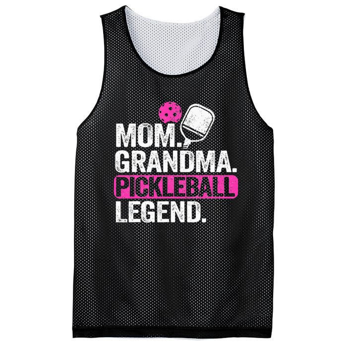 Mom Grandma Pickleball Legend Player Funny Pickle Ball Mesh Reversible Basketball Jersey Tank