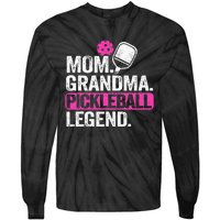 Mom Grandma Pickleball Legend Player Funny Pickle Ball Tie-Dye Long Sleeve Shirt