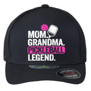 Mom Grandma Pickleball Legend Player Funny Pickle Ball Flexfit Unipanel Trucker Cap