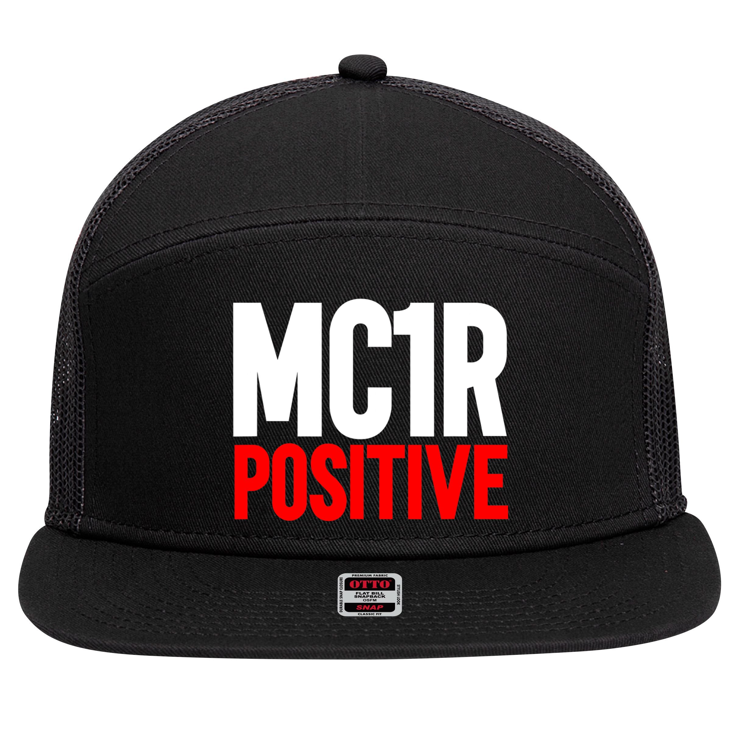 MC1R Gene Positive Funny Redhead Ginger Red Hair 7 Panel Mesh Trucker Snapback Hat