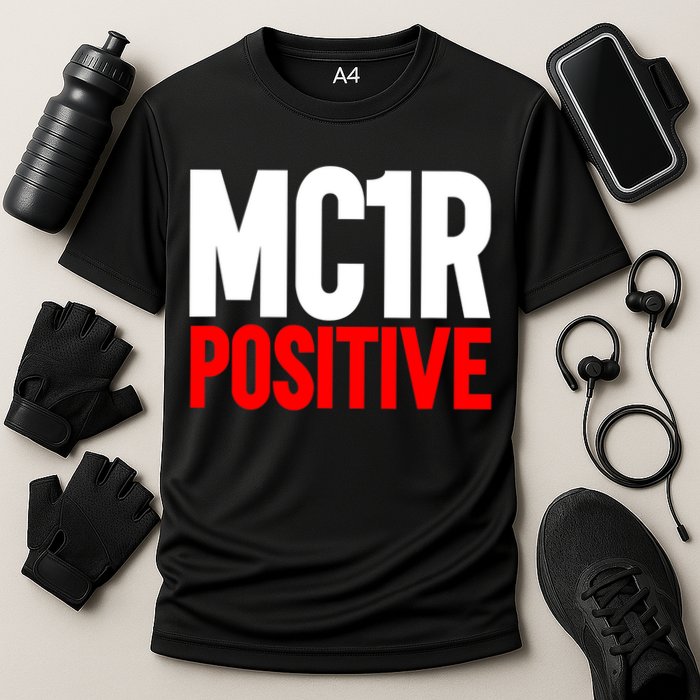 MC1R Gene Positive Funny Redhead Ginger Red Hair Cooling Performance Crew T-Shirt