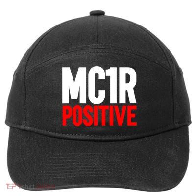 MC1R Gene Positive Funny Redhead Ginger Red Hair 7-Panel Snapback Hat
