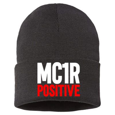 MC1R Gene Positive Funny Redhead Ginger Red Hair Sustainable Knit Beanie