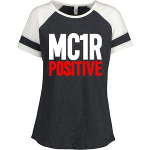 MC1R Gene Positive Funny Redhead Ginger Red Hair Enza Ladies Jersey Colorblock Tee