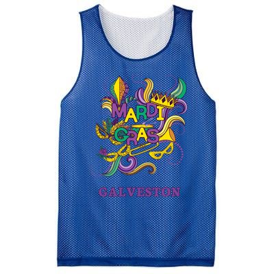 Mardi Gras Parade Carnival Galveston Texas Gift Mask Mesh Reversible Basketball Jersey Tank