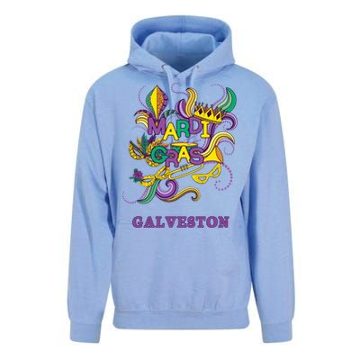 Mardi Gras Parade Carnival Galveston Texas Gift Mask Unisex Surf Hoodie