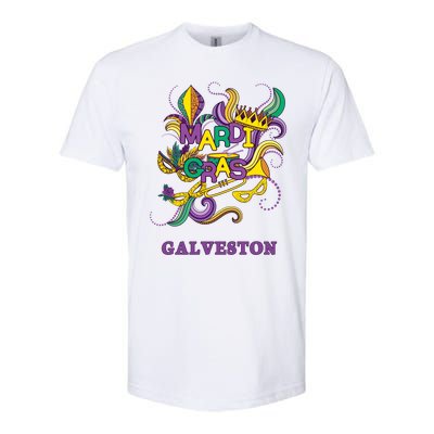 Mardi Gras Parade Carnival Galveston Texas Gift Mask Softstyle CVC T-Shirt