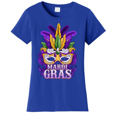 Mardi Gras Parade Gift Mask And Feathers Women's T-Shirt