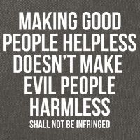 Making Good People Helpless Doesnt Make Evil People Harmless Cotton Canvas Backpack