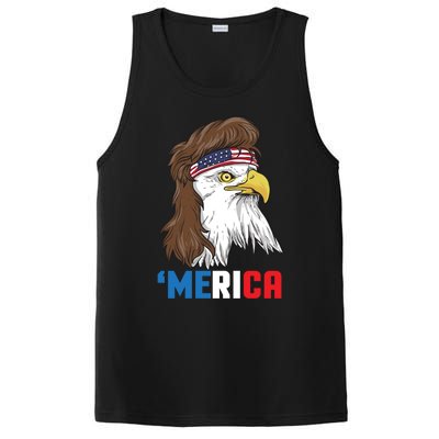 Merica Gift Patriotic Mullet Eagle Pride Gift PosiCharge Competitor Tank