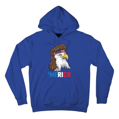 Merica Gift Patriotic Mullet Eagle Pride Gift Hoodie