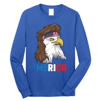 Merica Gift Patriotic Mullet Eagle Pride Gift Long Sleeve Shirt