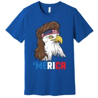 Merica Gift Patriotic Mullet Eagle Pride Gift Premium T-Shirt