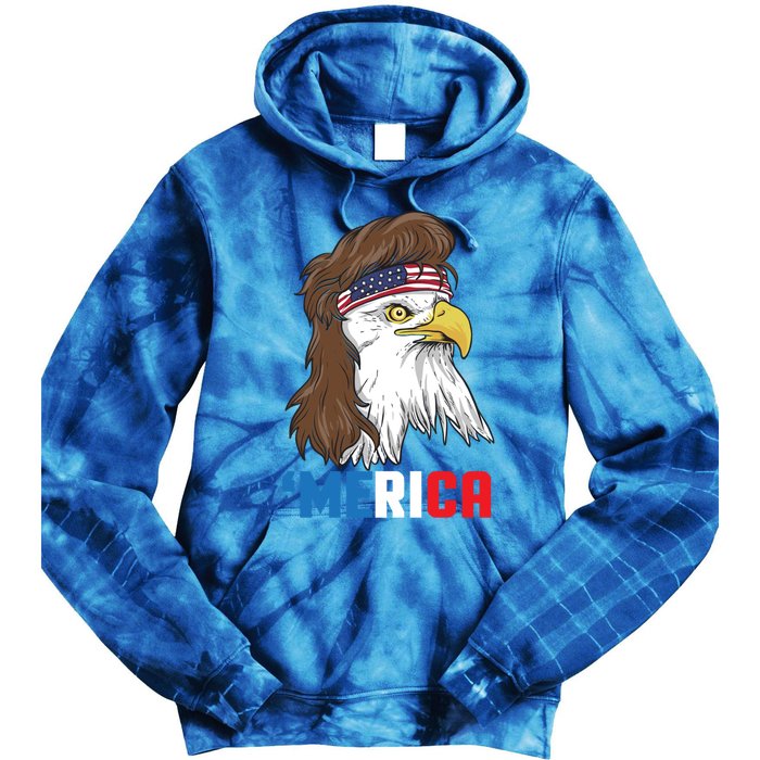 Merica Gift Patriotic Mullet Eagle Pride Gift Tie Dye Hoodie