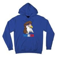 Merica Gift Patriotic Mullet Eagle Pride Gift Tall Hoodie