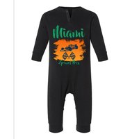 Miami Grand Prix 2022 Race Miami Gardens Retro Vintage Infant Fleece One Piece