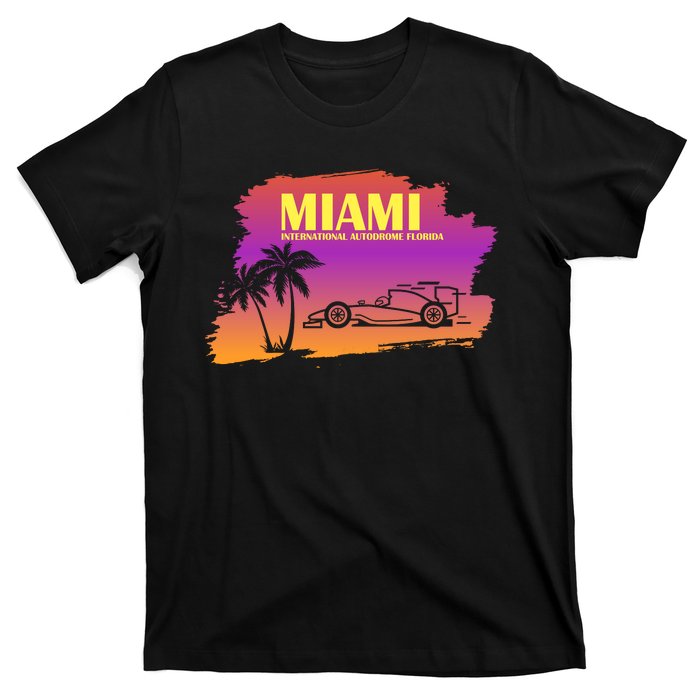 Miami Grand Prix 2022 Race Miami Gardens Retro Vintage T-Shirt