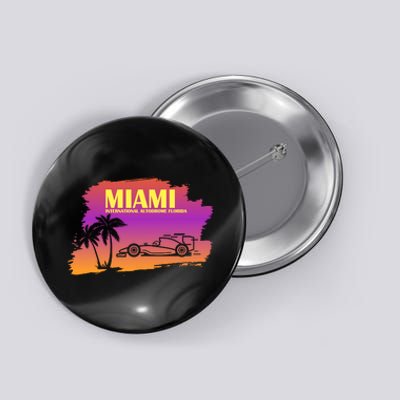 Miami Grand Prix 2022 Race Miami Gardens Retro Vintage Button