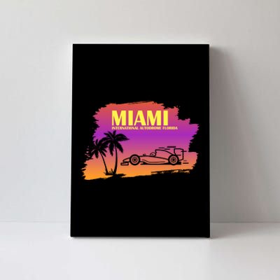 Miami Grand Prix 2022 Race Miami Gardens Retro Vintage Canvas