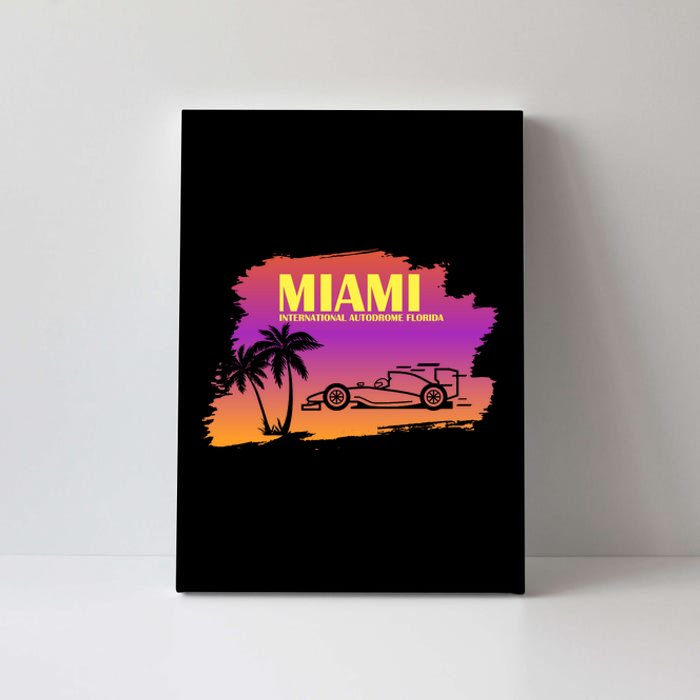 Miami Grand Prix 2022 Race Miami Gardens Retro Vintage Canvas