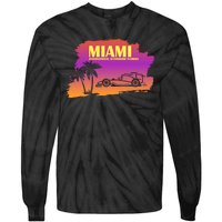 Miami Grand Prix 2022 Race Miami Gardens Retro Vintage Tie-Dye Long Sleeve Shirt