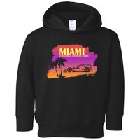 Miami Grand Prix 2022 Race Miami Gardens Retro Vintage Toddler Hoodie