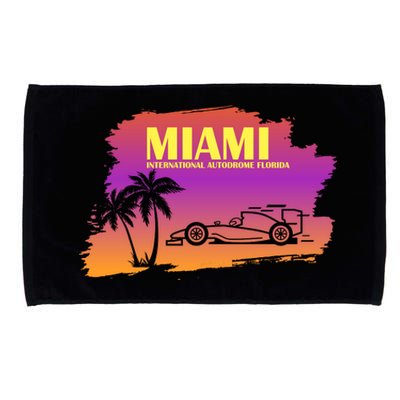 Miami Grand Prix 2022 Race Miami Gardens Retro Vintage Microfiber Hand Towel