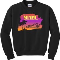 Miami Grand Prix 2022 Race Miami Gardens Retro Vintage Kids Sweatshirt