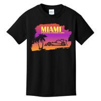 Miami Grand Prix 2022 Race Miami Gardens Retro Vintage Kids T-Shirt