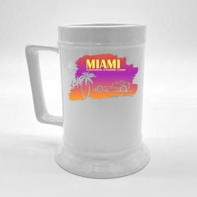 Miami Grand Prix 2022 Race Miami Gardens Retro Vintage Beer Stein