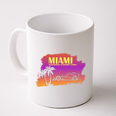 Miami Grand Prix 2022 Race Miami Gardens Retro Vintage Coffee Mug