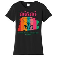 Miami Grand Prix 2022 Race Miami Gardens Retro Vintage Women's T-Shirt