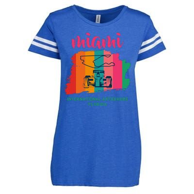 Miami Grand Prix 2022 Race Miami Gardens Retro Vintage Enza Ladies Jersey Football T-Shirt