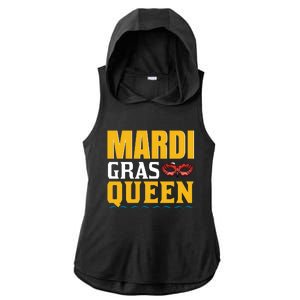 Mardi Gras Queen Ladies PosiCharge Tri-Blend Wicking Draft Hoodie Tank