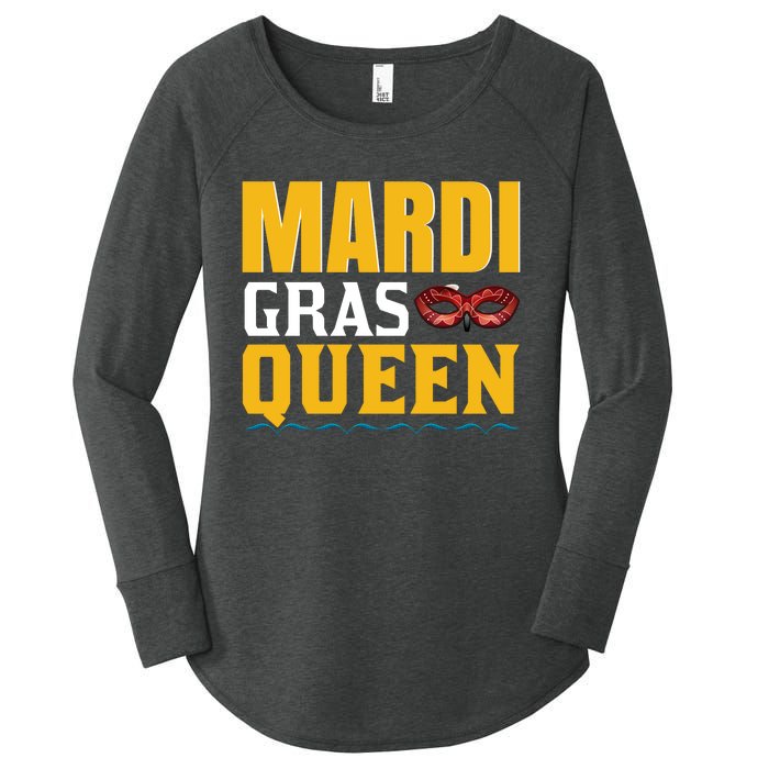 Mardi Gras Queen Women's Perfect Tri Tunic Long Sleeve Shirt