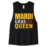 Mardi Gras Queen Women's Racerback Cropped Tank