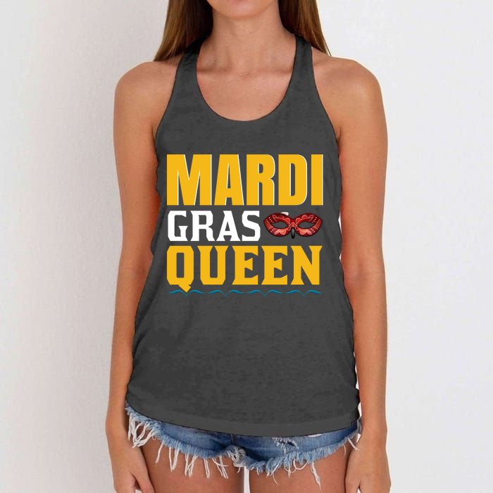 Mardi Gras Queen Women's Knotted Racerback Tank