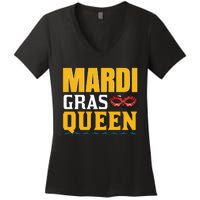 Mardi Gras Queen Women's V-Neck T-Shirt