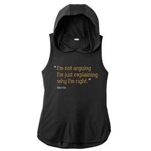 Merlin Gift Quote Funny Birthday Personalized Name Idea Ladies PosiCharge Tri-Blend Wicking Draft Hoodie Tank