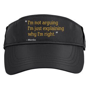 Merlin Gift Quote Funny Birthday Personalized Name Idea Adult Drive Performance Visor