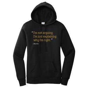 Merlin Gift Quote Funny Birthday Personalized Name Idea Women's Pullover Hoodie