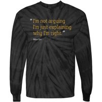 Merlin Gift Quote Funny Birthday Personalized Name Idea Tie-Dye Long Sleeve Shirt