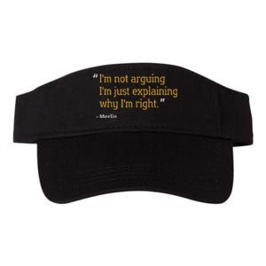 Merlin Gift Quote Funny Birthday Personalized Name Idea Valucap Bio-Washed Visor