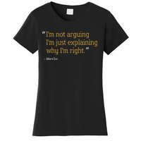 Merlin Gift Quote Funny Birthday Personalized Name Idea Women's T-Shirt