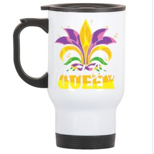 Mardi Gras Queen Masquerade Costume Gift Mardi Gras Funny Gift Stainless Steel Travel Mug